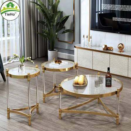 Gold Centre Table Set